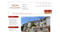 Desktop Screenshot of hotel-letan.hr